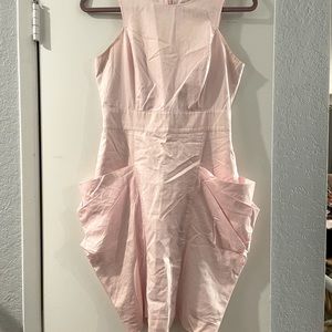 Bebe Tank Top Pink Dress with Large Side Pockets